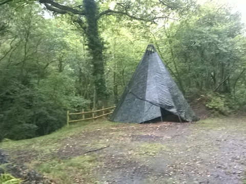 Tipi in the Woods